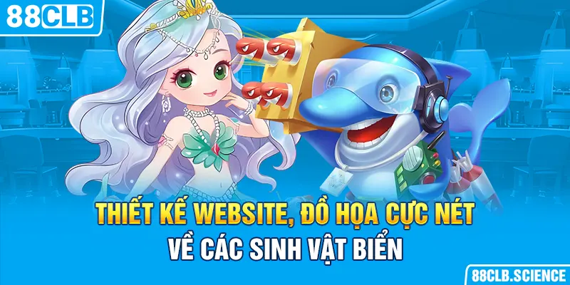 Thiết kế website, đồ họa cực nét về các sinh vật biển